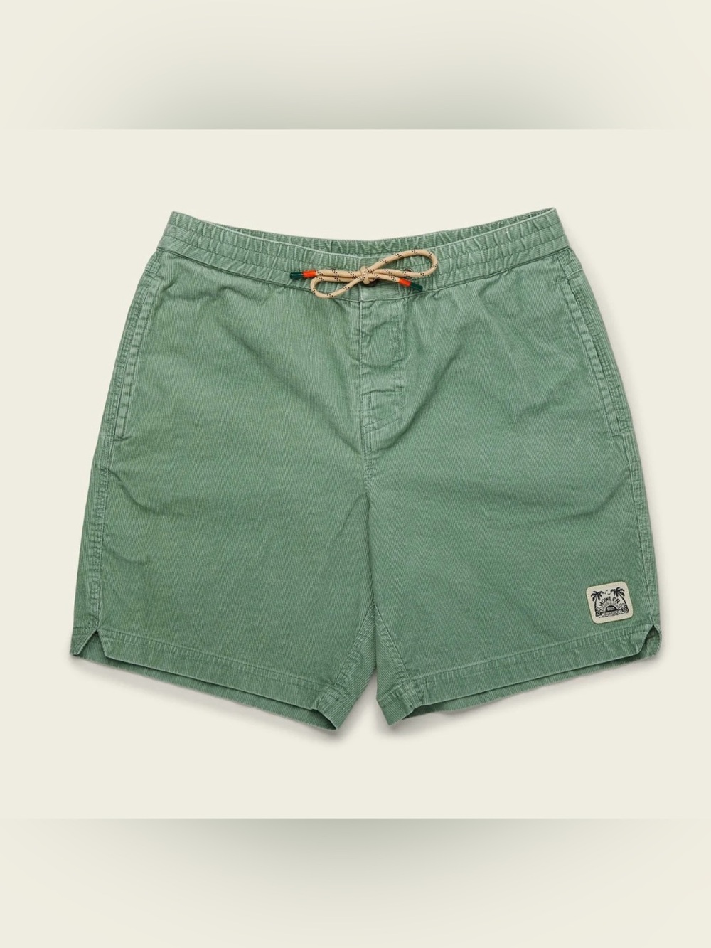 Howler Bros Pressure Drop Cord Shorts Green Corduroy Size 32 Drawstring Outdoor - Picture 2 of 8